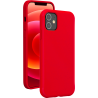 Coque iPhone 12 / 12 Pro Silicone SoftTouch Rouge Bigben