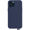 Coque iPhone 12 / 12 Pro Elysée en Cuir Bleue Nuit Artefakt