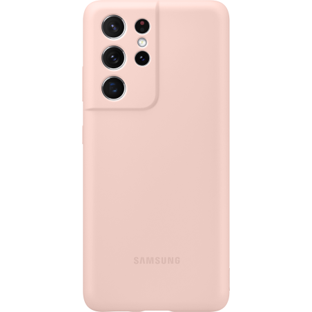 Coque Samsung G S21 Ultra 5G Silicone Rose Samsung