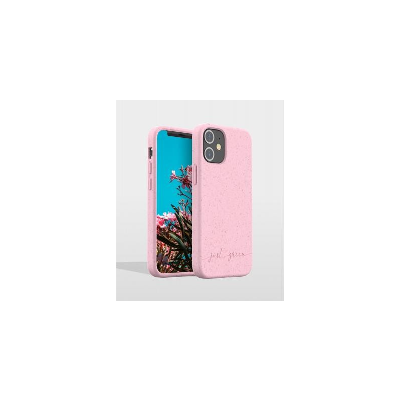 Coque iPhone 12 mini Natura Baby Pink  Eco-conçue Just Green