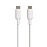 CABLE USB C/USB C 1.2M BLANC