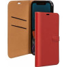 Folio Wallet iPhone 12 / 12 Pro Rouge avec languette de fermeture Bigben