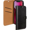 Folio Wallet iPhone 13 Noir avec languette de fermeture Bigben