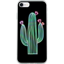 Coque rigide noire holographique cactus pour iPhone 6/6S/7/8