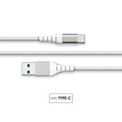 Câble USB A/USB C Garanti à vie 2 m Blanc Force Power Lite
