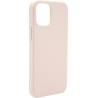 Coque iPhone 12 mini Silicone Icon Rose Puro