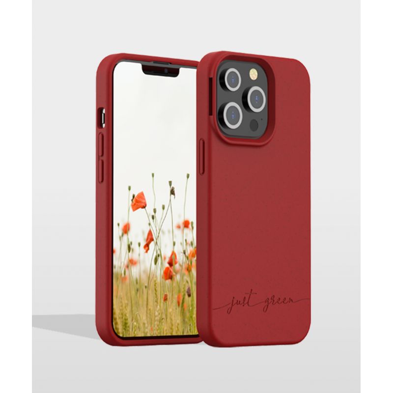 Coque iPhone 13 Pro Biodégradable Rouge Just Green