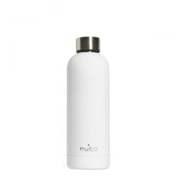 BOUTEILLE HOT AND COLD 500ML METAL BLANC
