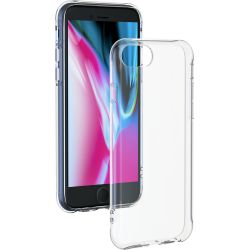 Coque iPhone SE 2022/SE/8/7/6S/6 Silisoft souple Transparente - Origine France Garantie Bigben