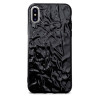 Coque semi-rigide noire effet métallique pour iPhone X/XS