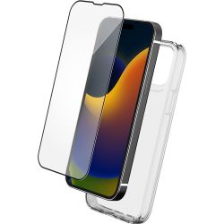 Pack iPhone 15 Ultra Coque Transparente et Verre trempé et SmartFrame Bigben