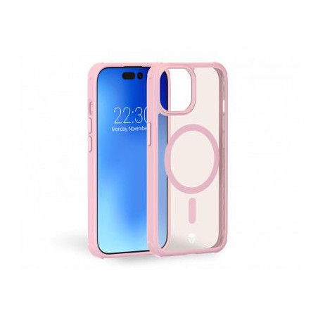 Coque Renforcée iPhone 15 Plus AIR FROST Compatible MagSafe Frost Rose - Garantie à vie Force Case