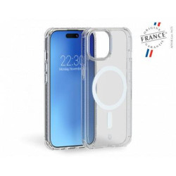 Coque Renforcée iPhone 15 Plus AIR Origine France Garantie Compatible MagSafe Transparente - Garantie à vie Force Case