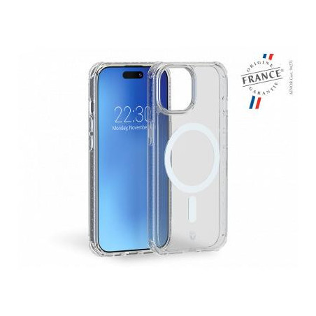 Coque Renforcée iPhone 15 Plus AIR Origine France Garantie Compatible MagSafe Transparente - Garantie à vie Force Case