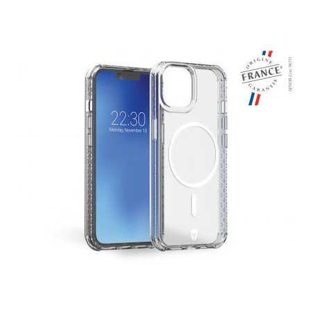 Coque Renforcée iPhone 13/ iPhone 14 AIR Compatible MagSafe Transparente - Origine France Garantie - Garantie à vie Force Case