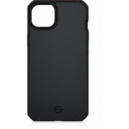 Coque Renforcée iPhone 14 Compatible MagSafe Ballistic Nylon R 100% Plastique recyclé Noire Itskins