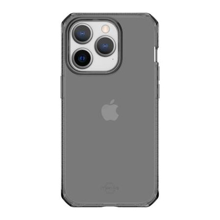 Coque Renforcée iPhone 14 Pro Spectrum Clear R 100% Plastique recyclé Transparente Noire Itskins