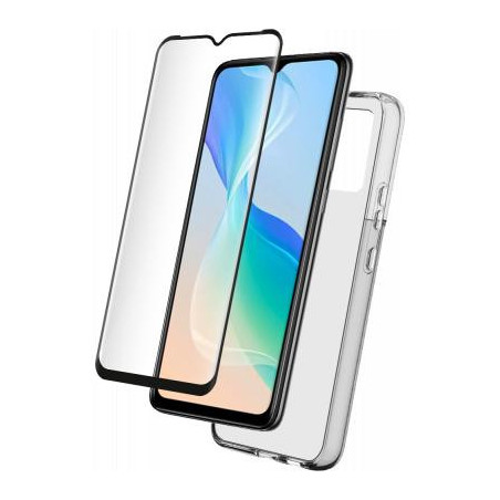 Pack Vivo Y76 5G Coque Transparente + Verre trempé Bigben