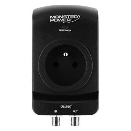 Parasurtenseur Monster Core Power 100 AV - 1 Prise - Black