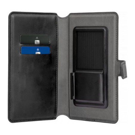 Etui Folio Wallet Universel XL avec languette de fermeture Noir Bigben