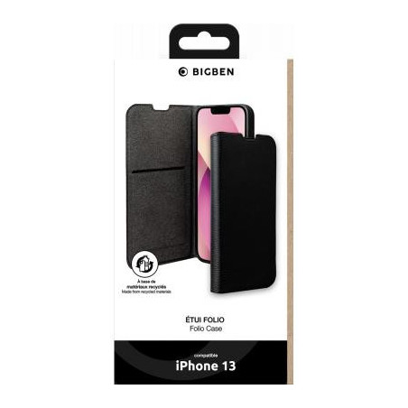 Etui Folio iPhone 13 Noir Bigben