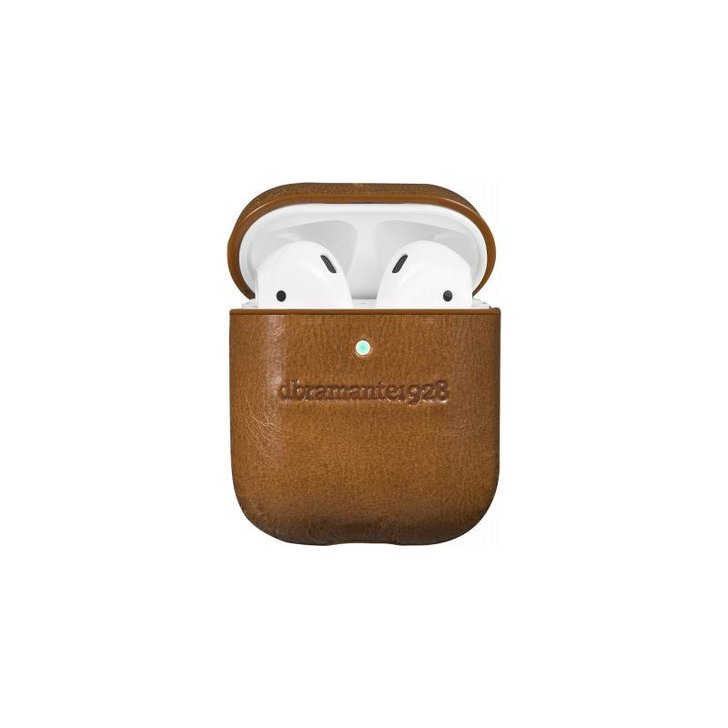 Coque Cuir AirPods Copenhagen Tan DBramante1928