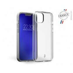 Coque iPhone 14 Plus Hybride avec porte-carte intégré Transparente Bigben