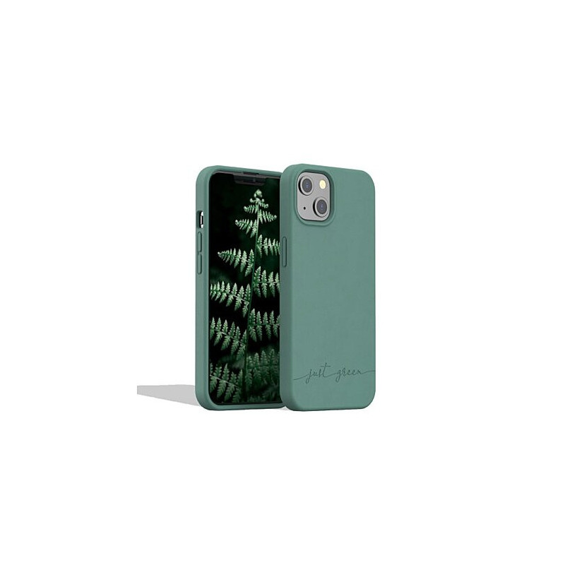 Coque iPhone 13 Biodégradable Night Green Just Green