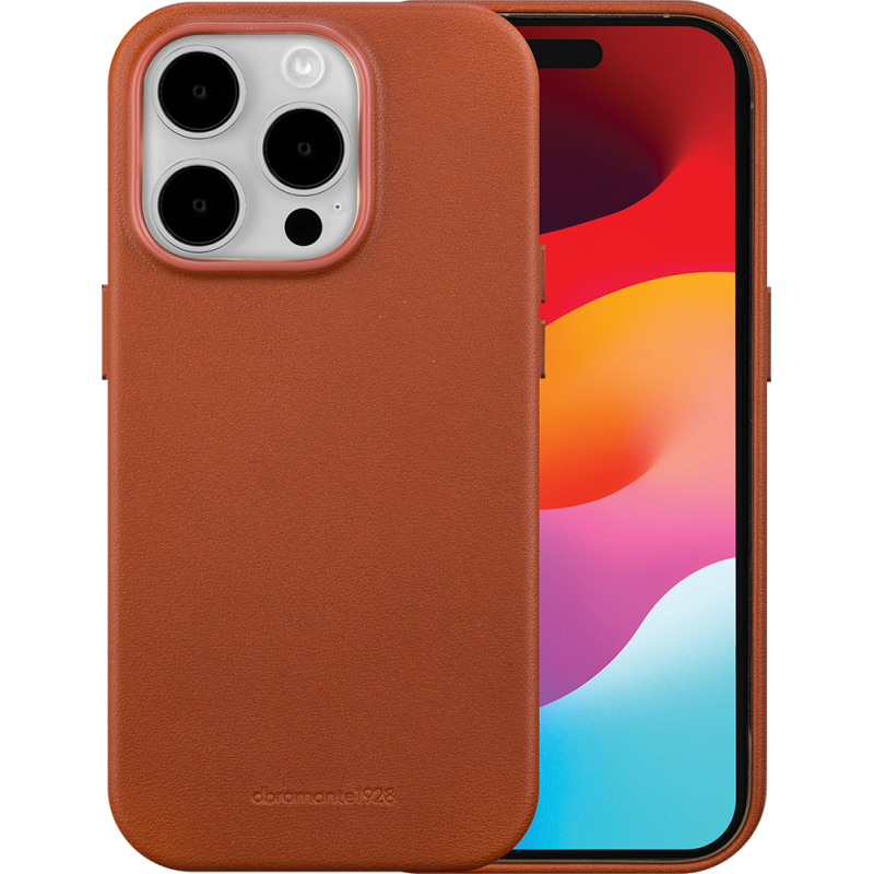 Coque iPhone 15 Pro Compatible MagSafe Roskilde Tan DBramante1928