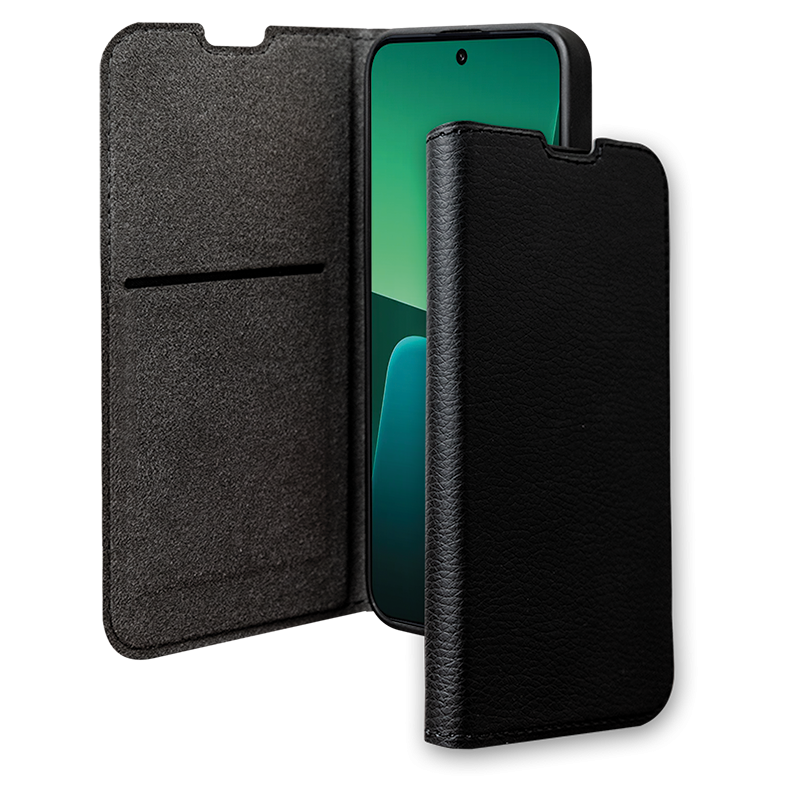 Etui Folio Wallet Xiaomi Redmi Note 13 Pro Noir Certifié GRS Bigben