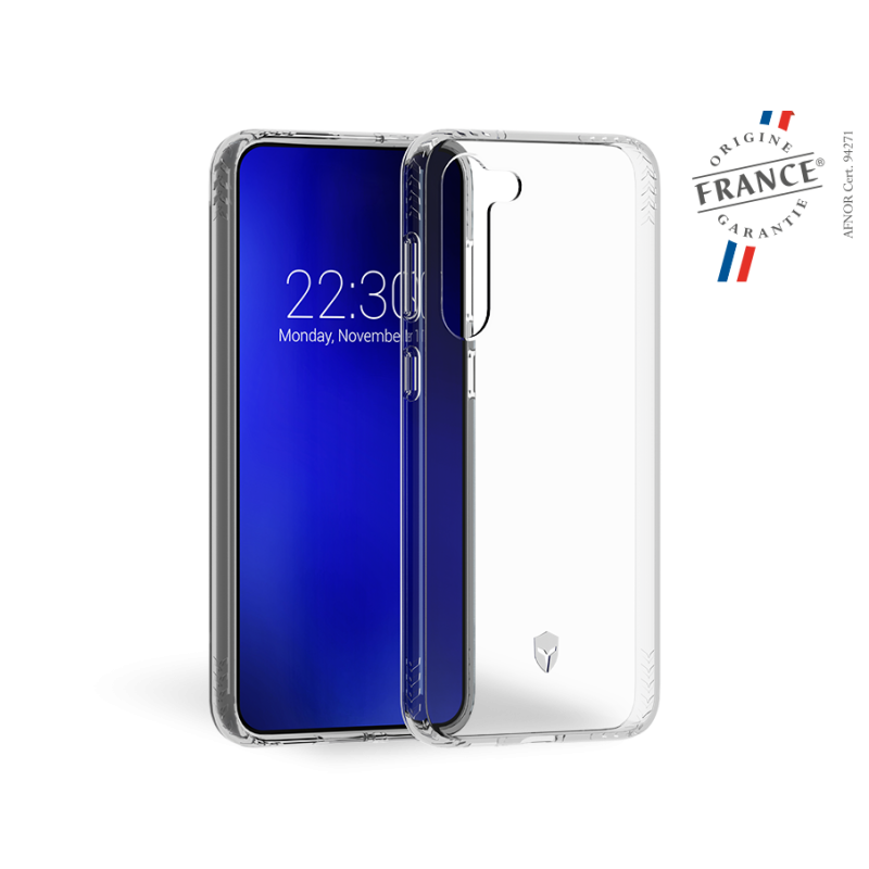 Coque Renforcée Samsung G S23 Plus 5G PULSE Made in France Garantie à vie Transparente Force Case