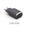 Double Chargeur maison double USB A 4.8A (deux fois 2.4A) IC Smart Garanti à vie Gris Force Power