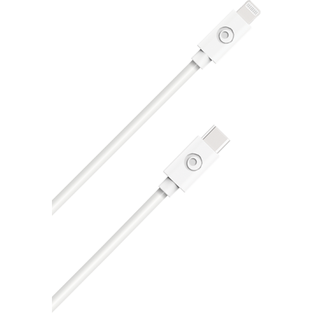 Câble USB C vers Lightning 50cm 3A Blanc Bigben