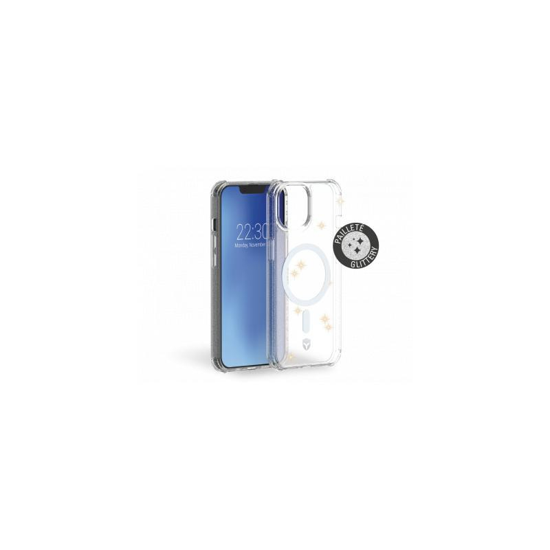 Coque Renforcée iPhone 13 / iPhone Iphone 14 AIR Transparente avec paillettes - Garantie à vie Force Case