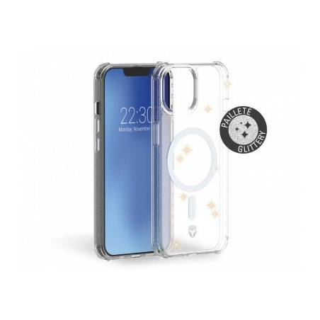 Coque Renforcée iPhone 13 / iPhone Iphone 14 AIR Transparente avec paillettes - Garantie à vie Force Case