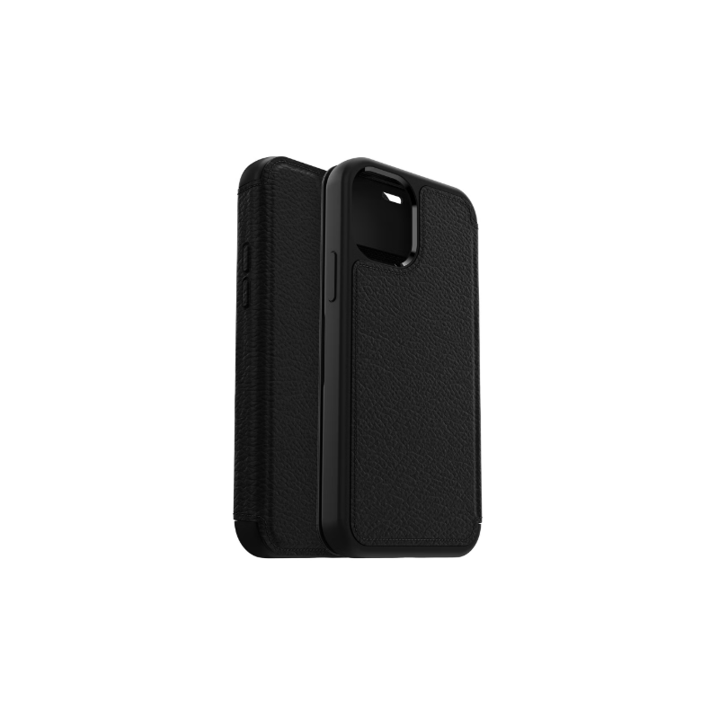 Folio Renforcé iPhone 12 et 12 Pro Cuir Strada Noir Otterbox