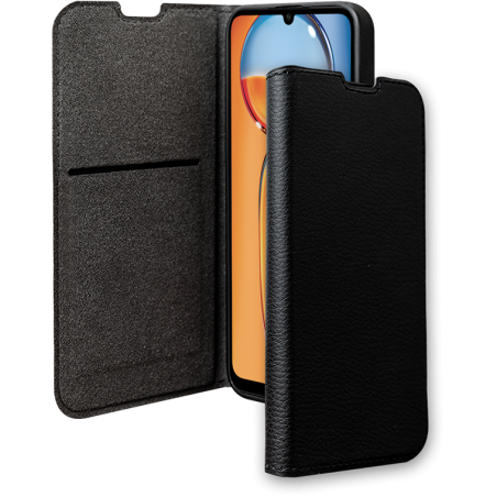 Etui Folio Wallet Xiaomi Redmi 13C 4G et 5G Noir Plastique recyclé Bigben