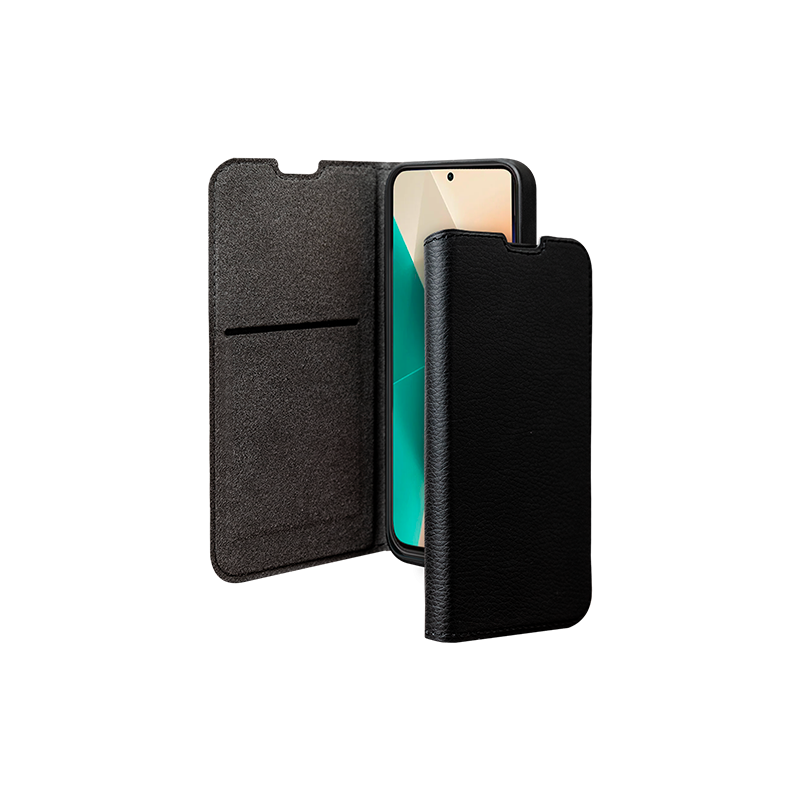 Etui Folio Wallet Xiaomi Redmi Note 13 5G Noir Plastique recyclé Bigben