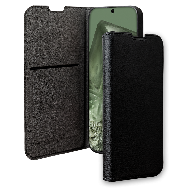 Etui Folio Wallet Google Pixel 8 Noir Plastique recyclé Bigben