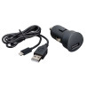 Chargeur Allume-Cigare iPhone 5, 5S, 5C, 6 noir 