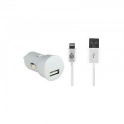 Chargeur Allume Cigare iPhone 5, 5S, 5C, 6 blanc