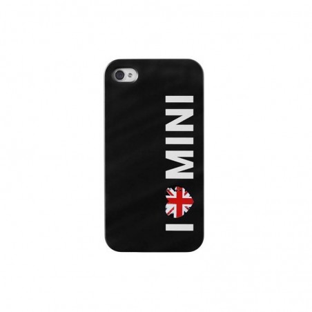 Coque iPhone 5/5S noir "I Love Mini"