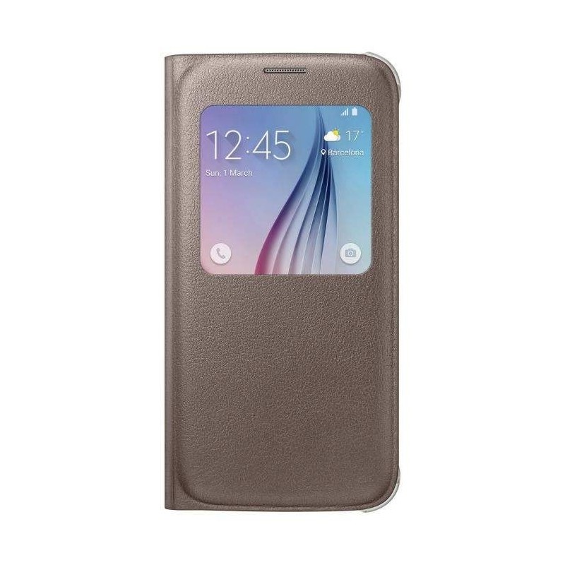 Etui Samsung Galaxy S6 SView Cover cuivré