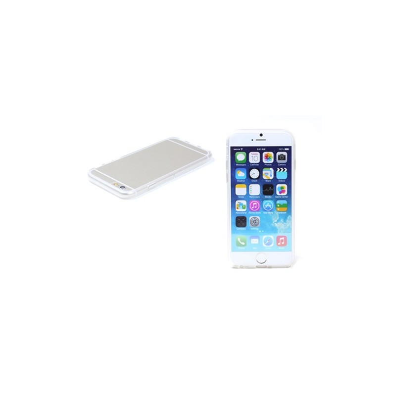 Coque iPhone 6 plus bi-matière transparente