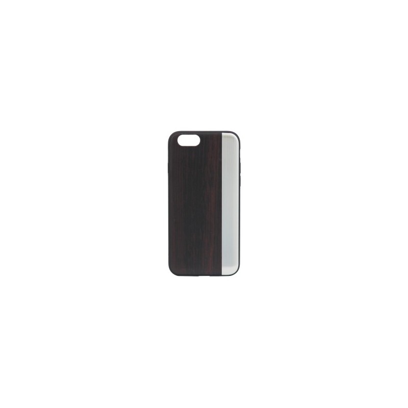 Coque YAL pour APPLE IPHONE 6 ALU noyer 