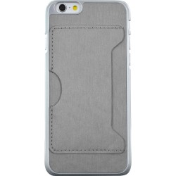 Coque rigide iPhone 6 Plus/6S Plus grise avec porte-carte 