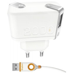 Chargeur secteur iPhone/iPad/iPod  Unplug blanc à double ports USB