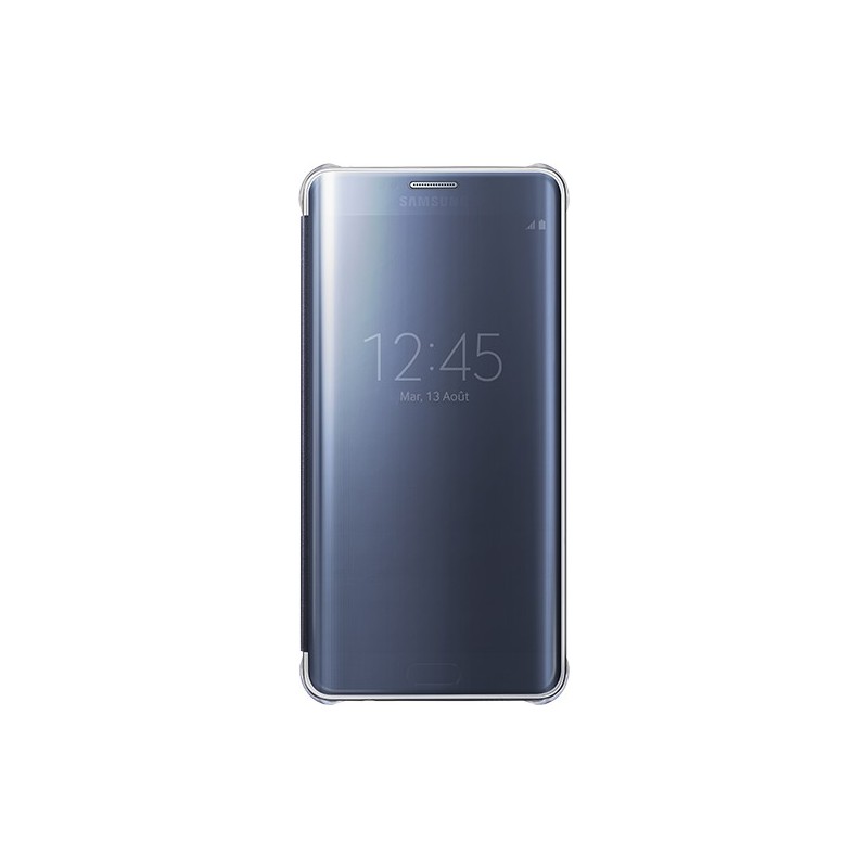 Etui Samsung Galaxy S6 Edge Plus  à rabat Clear View Cover noir 
