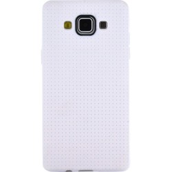 Coque Samsung Galaxy A5 A500 en silicone blanche micro perforée