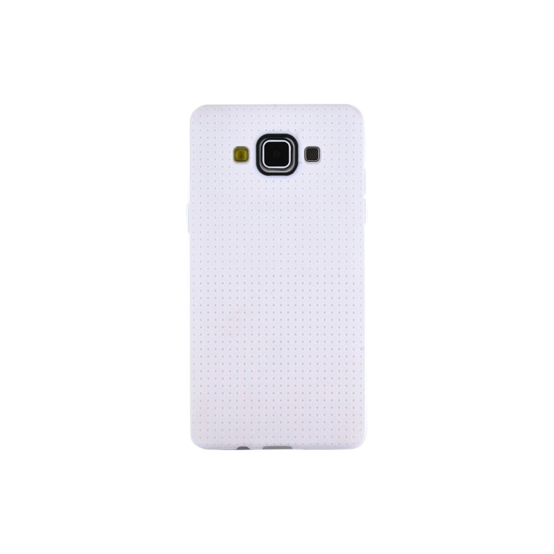 Coque Samsung Galaxy A5 A500 en silicone blanche micro perforée